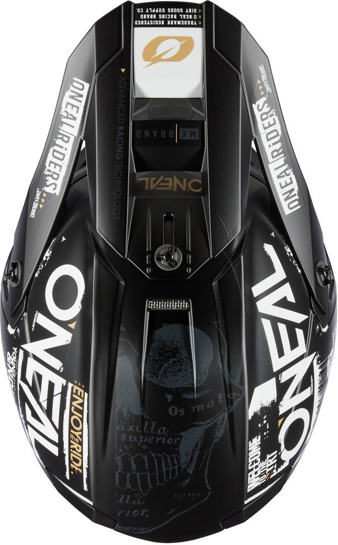 Oneal 5Series Polyacrylite Attack Casque de motocross Noir mat/blanc S (55/56) Figure 2