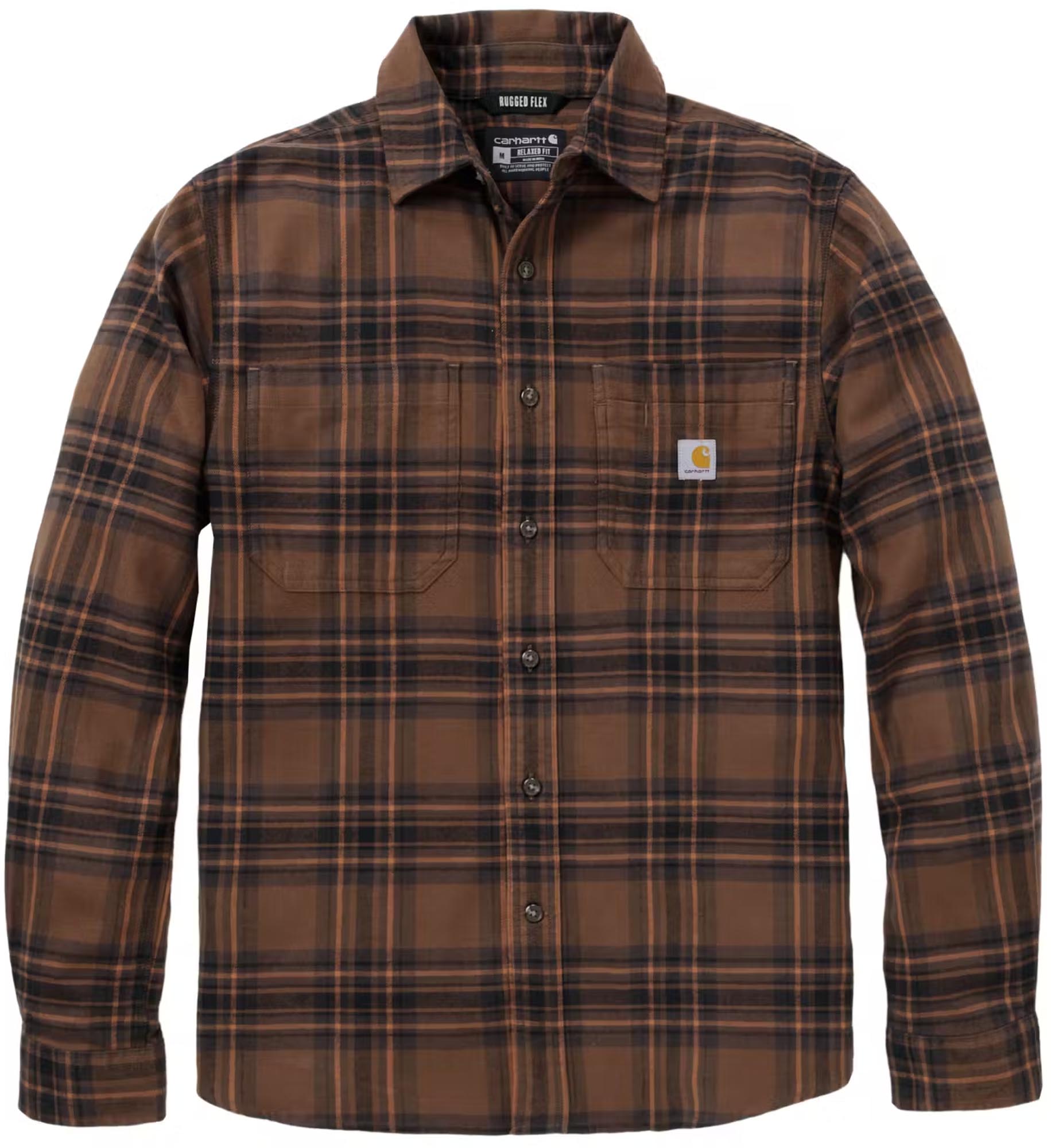 Carhartt Hamilton Relaxed LS Plaid Camicia marrone L Figura 1
