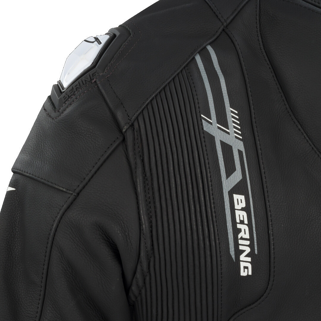 Bering Snap Motorrad Leder-/Textiljacke schwarz/weiß L Abbildung 7