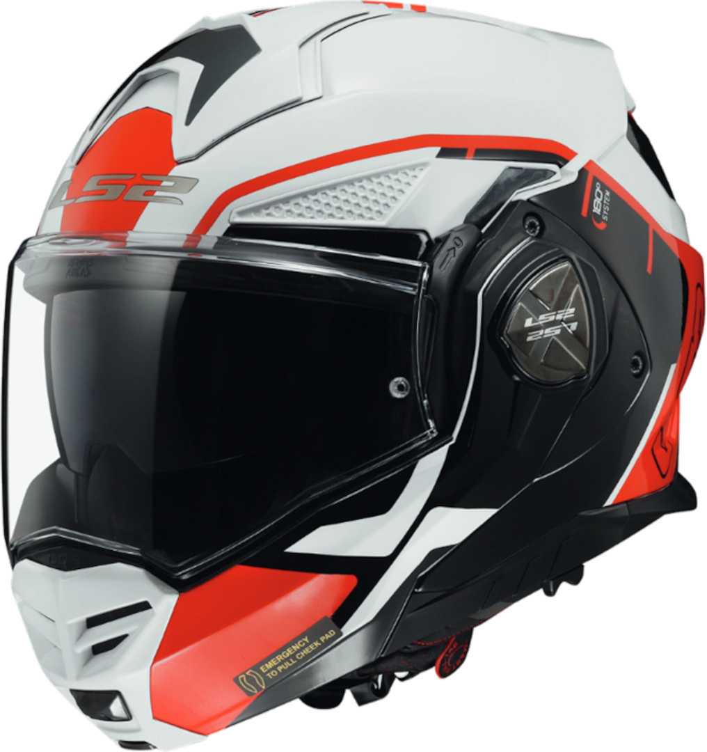 LS2 FF901 Advant X Metryk Přilba bílá/černá/červená S (55/56) Obrázek 1