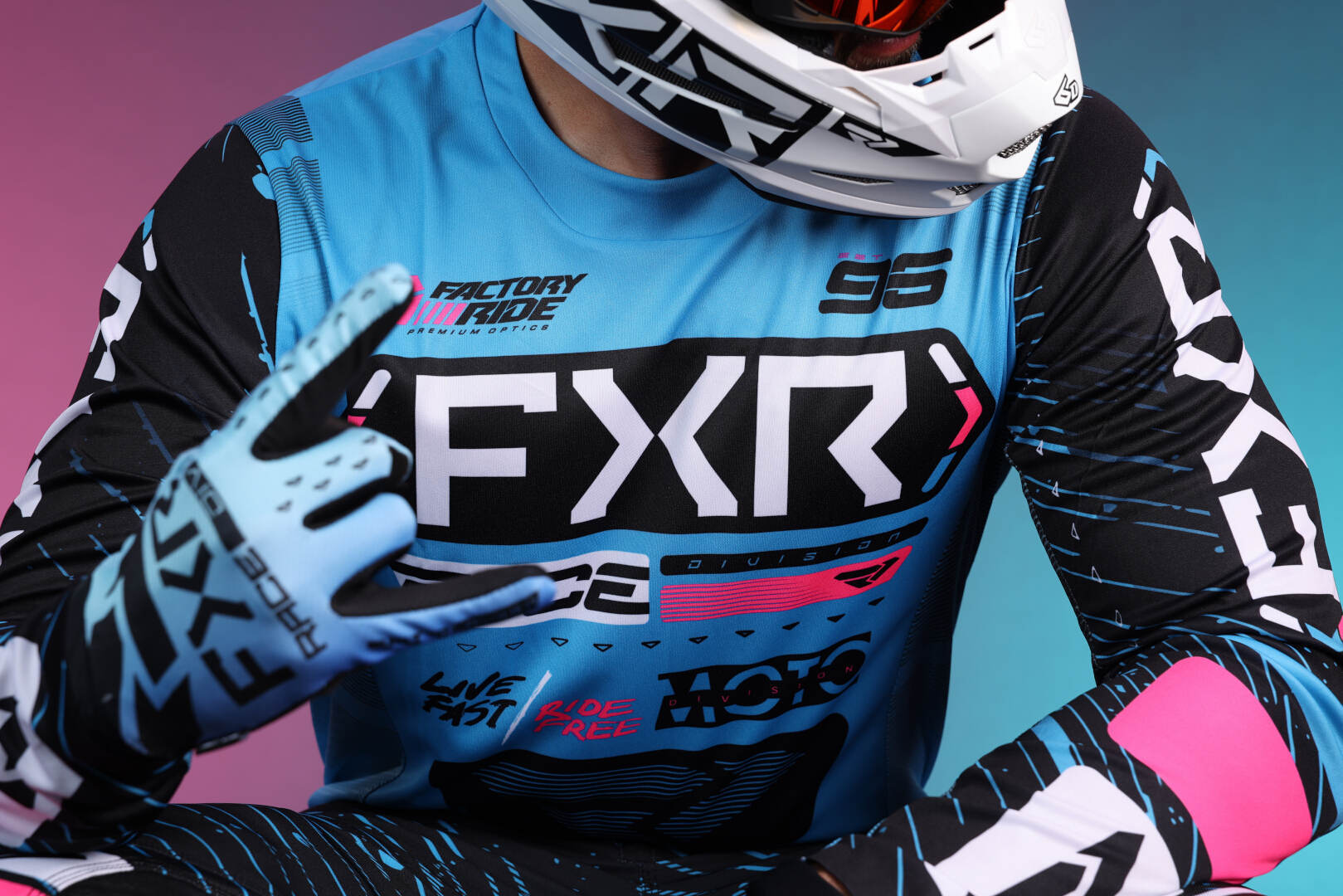 Side view of FXR Podium 2025 Motocross Jersey