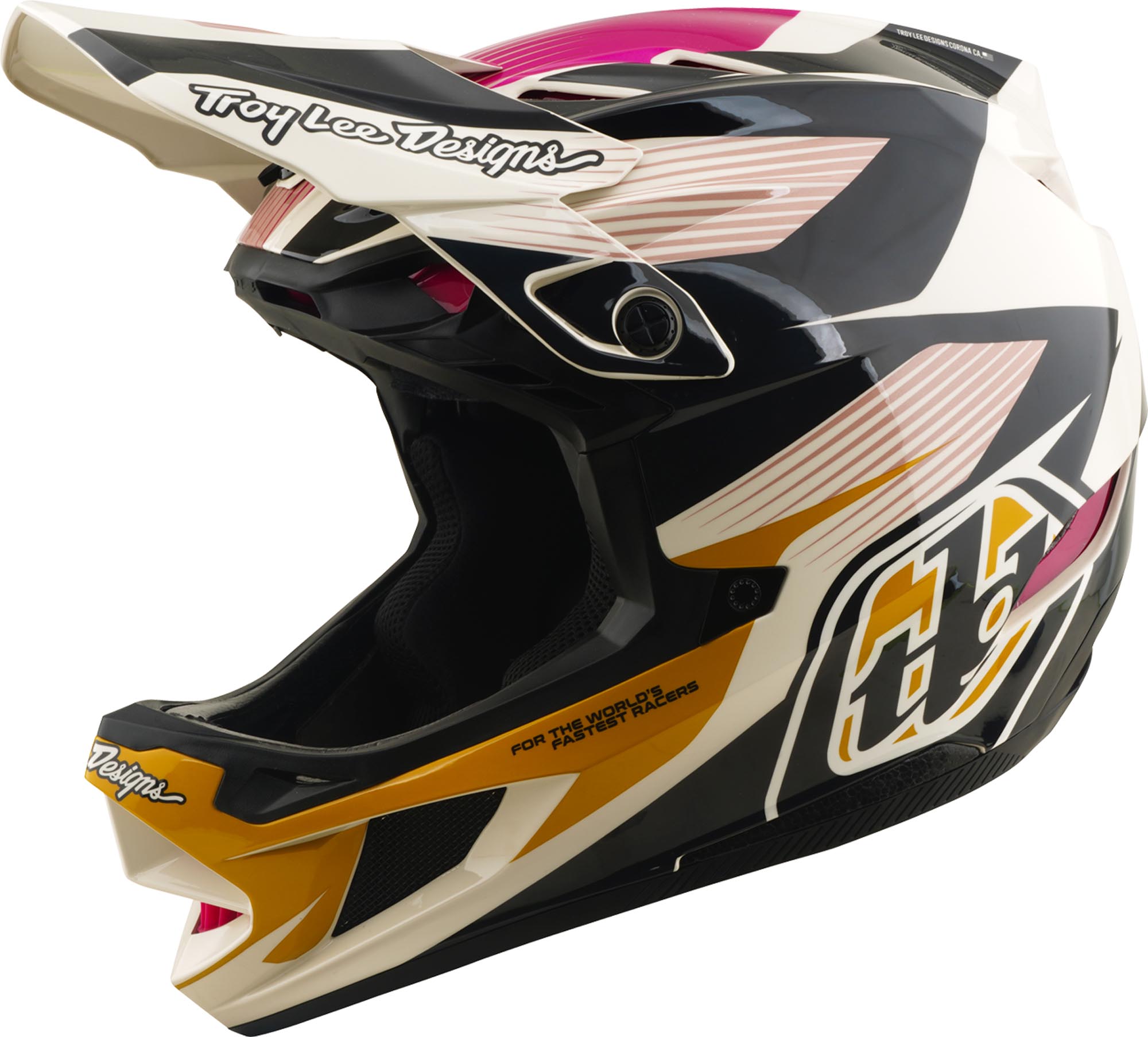 Troy Lee Designs D4 Polyacrylite MIPS Turbo Acid Downhill Helmet S (55/56) Figure 1