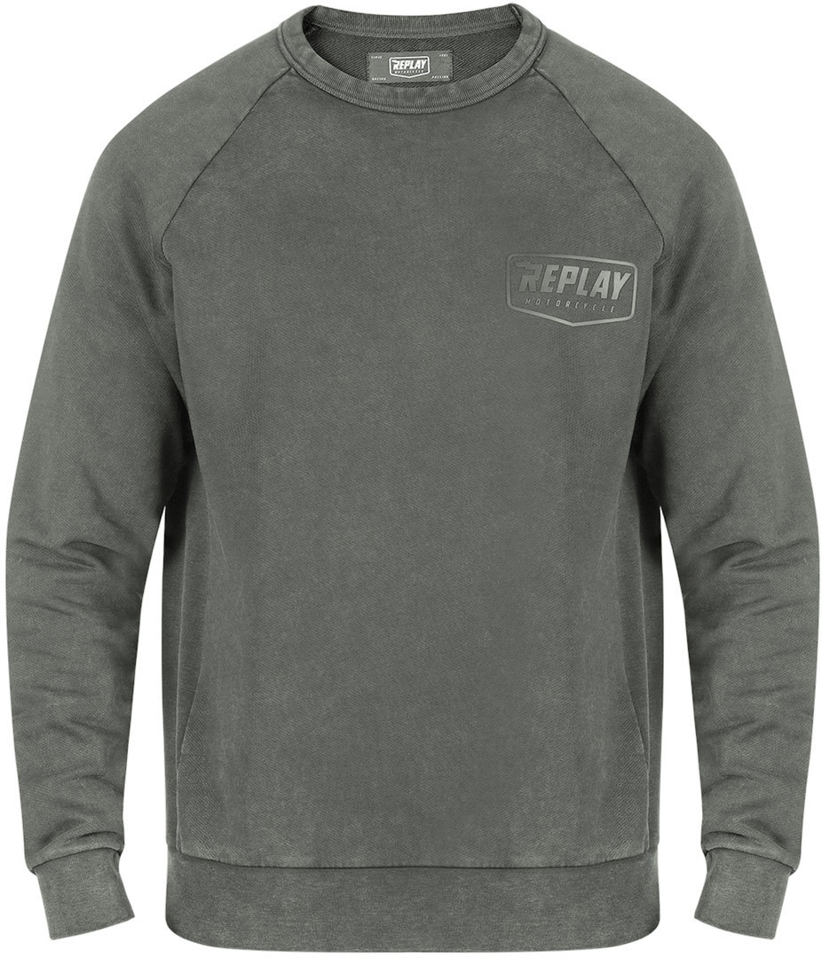 Replay Classic Sweter ciemnoszara S Rysunek 1