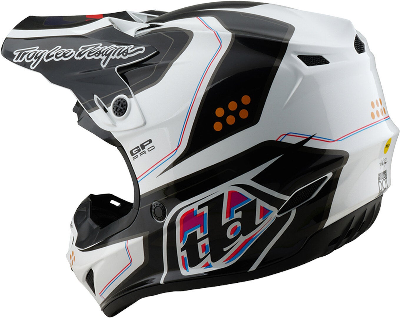 Troy Lee Designs GP Pro MIPS Trooper Motoross Helm zwart/wit/blauw/rood M (57/58) Figuur 3