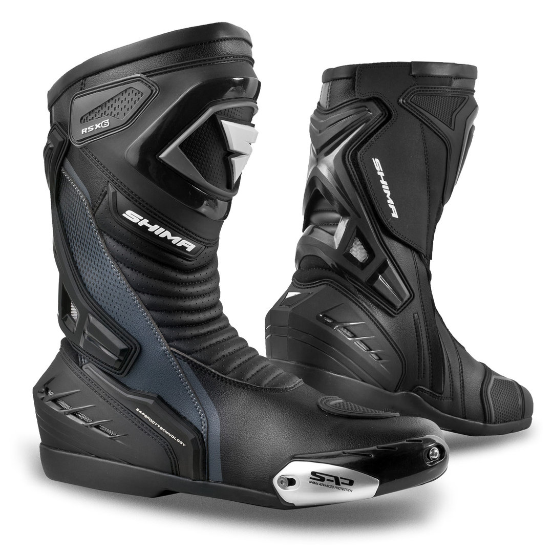 SHIMA RSX-6 Motorcycle Boots black 45 Figure 1