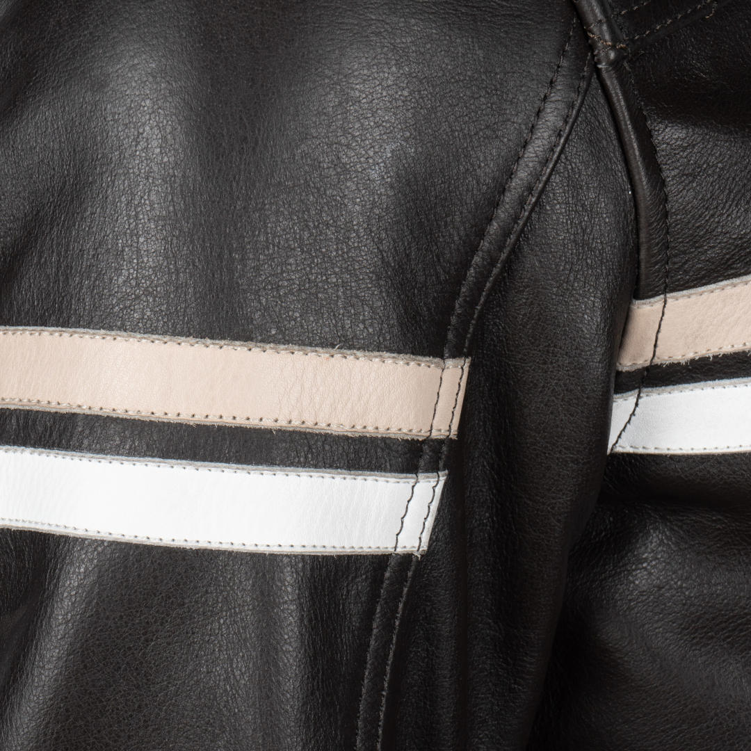 Helstons Chevy Buffalo Motorcycle Leather Jacket dark brown M Figure 2