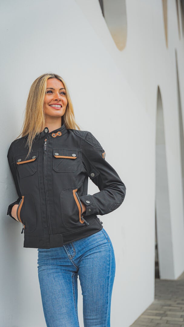 LS2 Bullet imperméable dames moto textile veste noir 3XL Figure 9