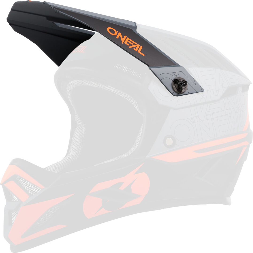 Oneal Backflip Eclipse Downhill Helm grau/orange XL (61/62) Abbildung 7