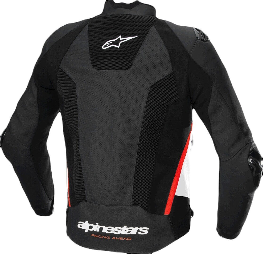 Alpinestars Missile V3 Airflow perforated Motorcycle Leather Jacket black/white/red 54 Figure 2