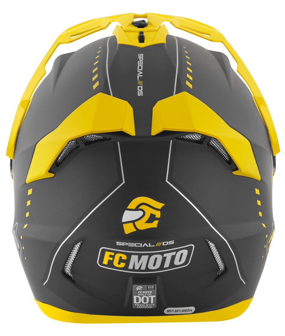 FC-Moto Merkur Pro Air Casco Enduro nero/giallo S Figura 8