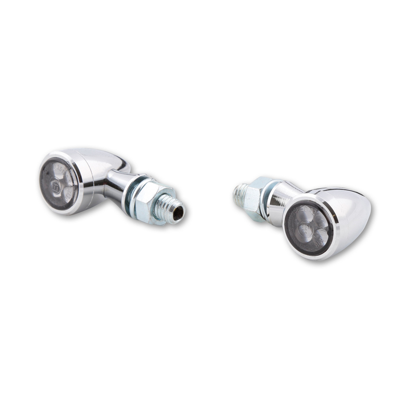 HIGHSIDER smart Sixteen Bullet LED Bakljus/Indikator Krom/Rök 3in1, E-godkänd (Par) Figur 3