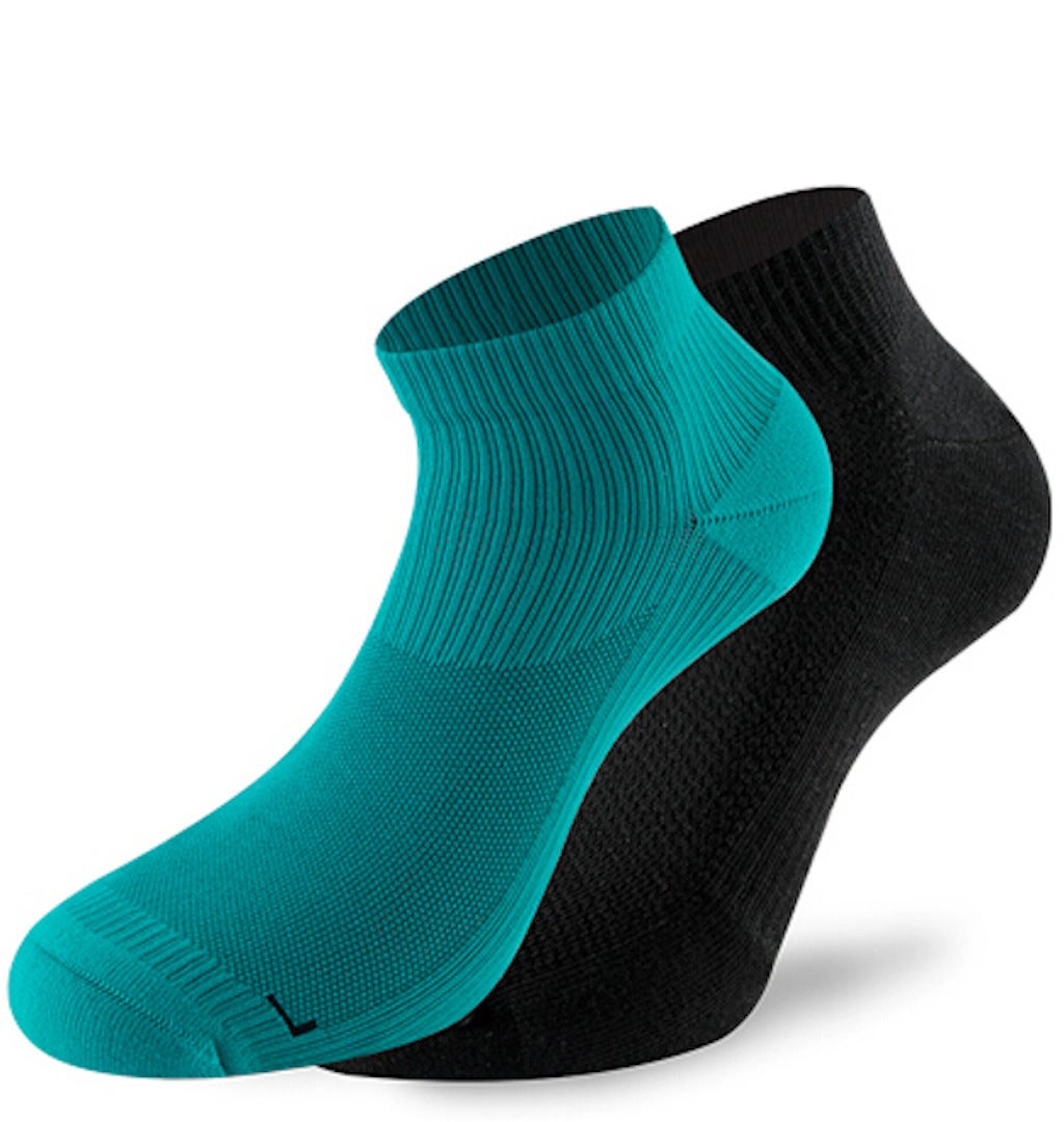 Lenz 3.0 Running Calzini nero/verde scuro 39-41 Figura 1