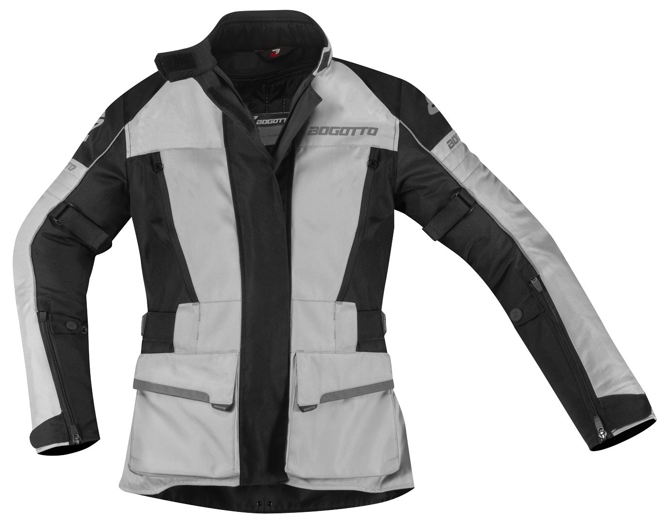 Bogotto Tampar Tour imperméable dames moto textile veste noir/gris M Figure 3