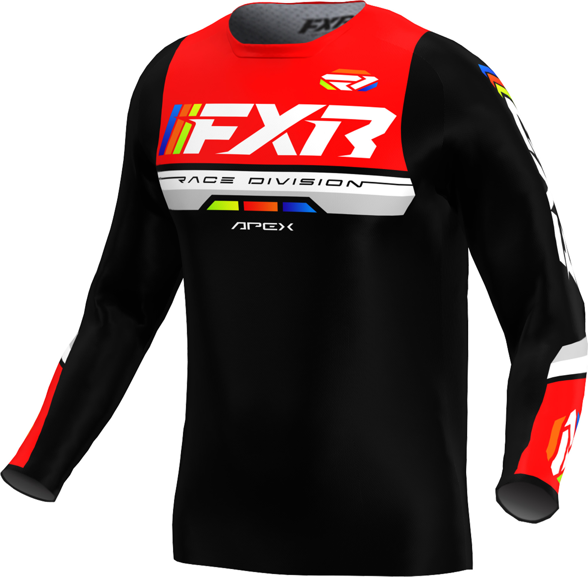 FXR Apex Motokrosový dres černá/červená/bílá XL Obrázek 1
