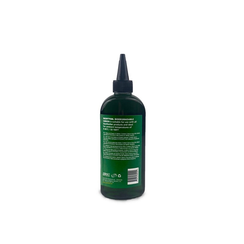 SCOTTOILER Lubrifiant verde biodegradabil pentru sisteme de lubrifiere în lanț - sticlă de 250 ml Figura 3