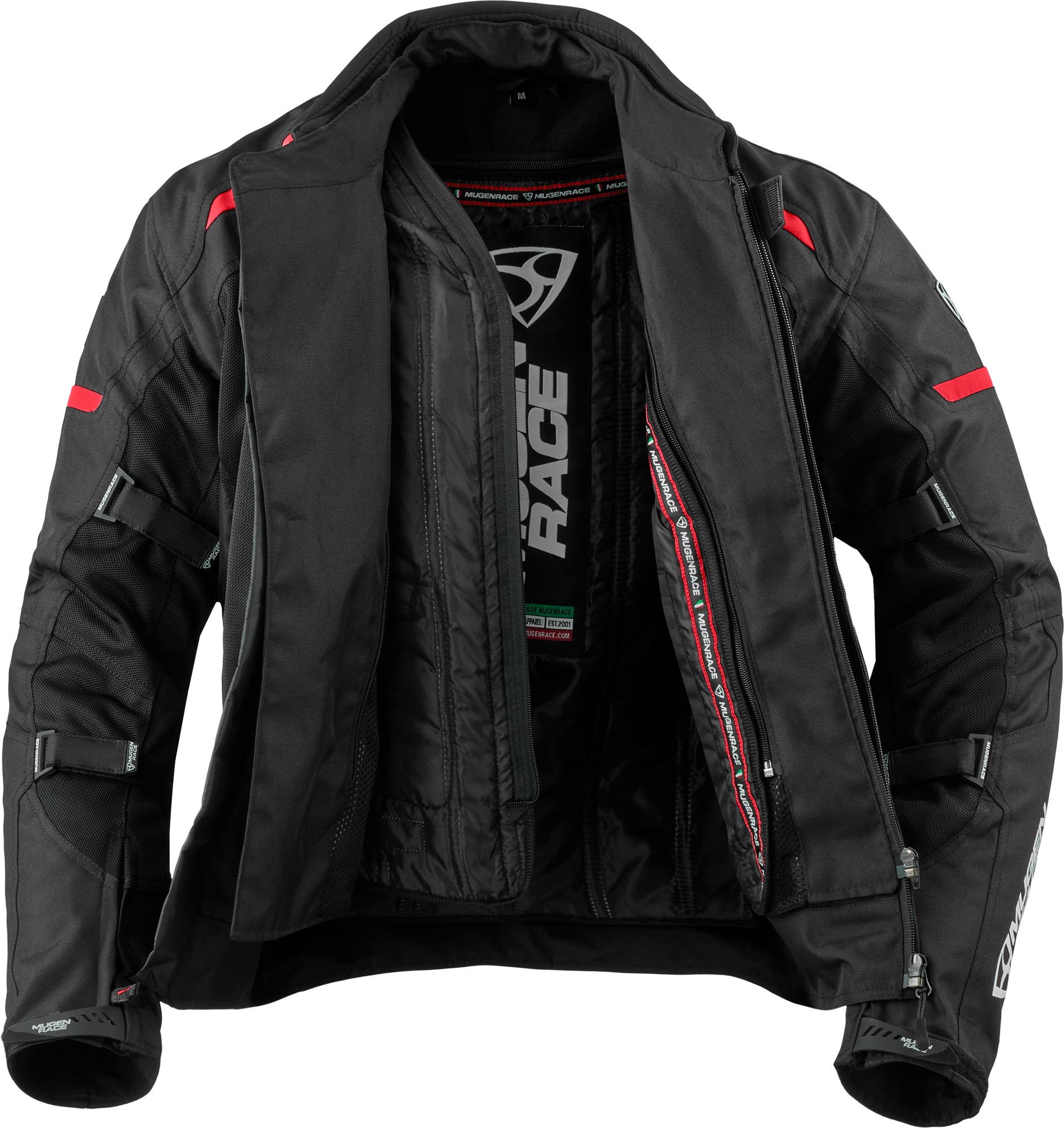 Side view of MUGENRACE Fuggire-A Motorcycle Textile Jacket