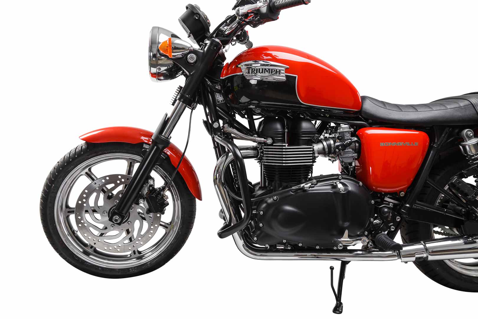 SW-Motech Crash bar - Svart. Triumf Thruxton, Bonneville (04-16). Figur 1