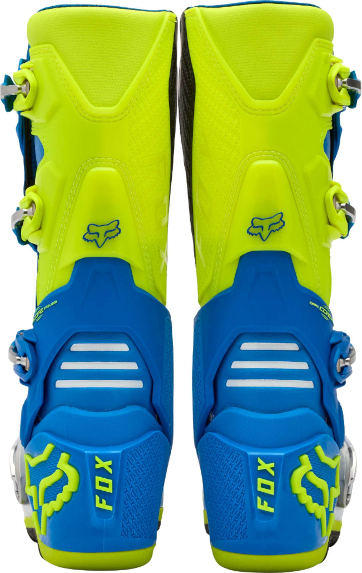 FOX Motion Stivali da motocross blu/giallo 9 Figura 4