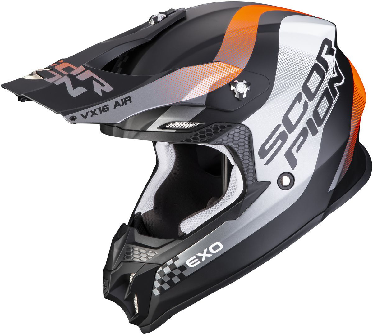 Scorpion VX-16 Air Soul Cască de motocross Negru mat/portocaliu S (55/56) Figura 1