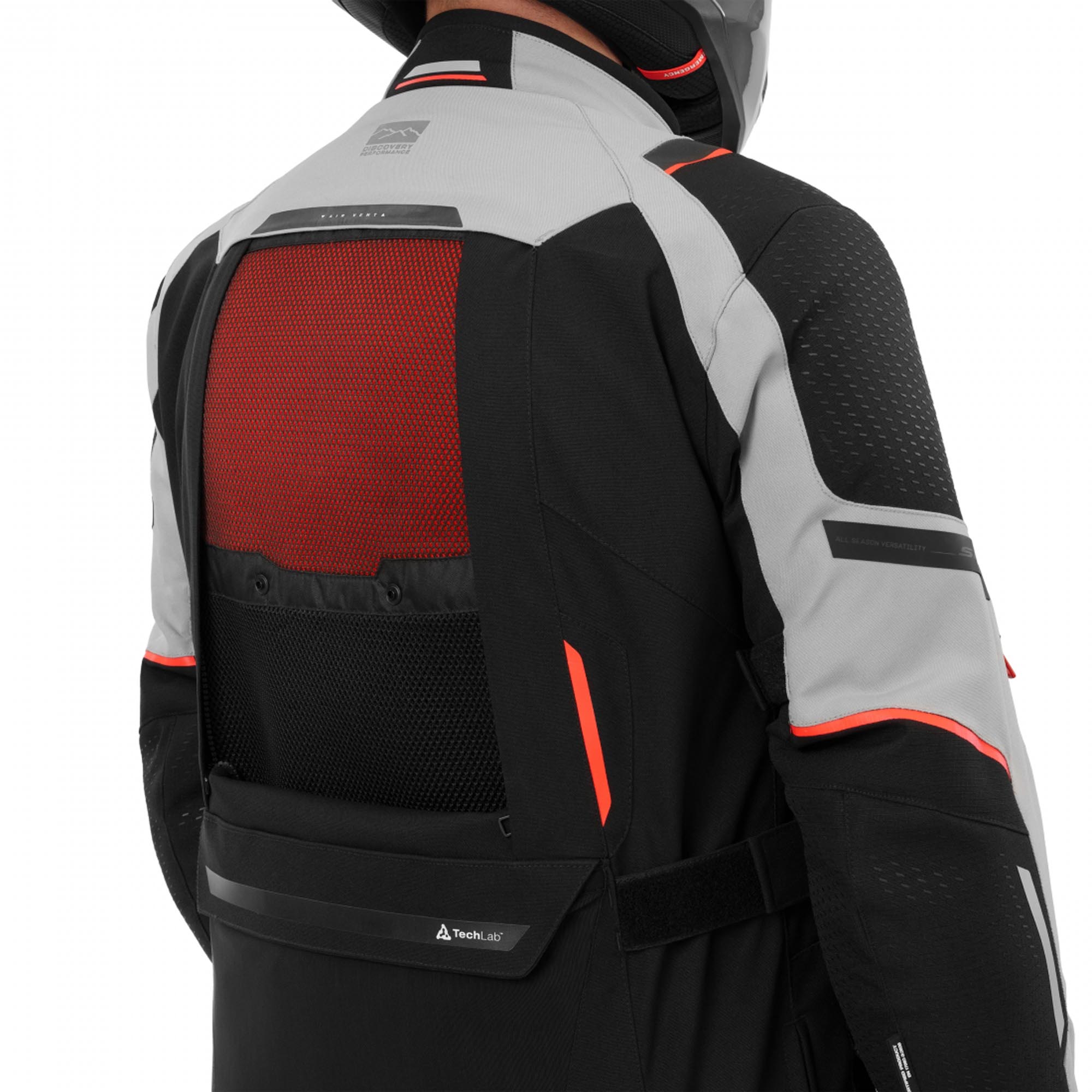 SHIMA Hero 3.0 Motorrad Textiljacke grau/rot M Abbildung 11