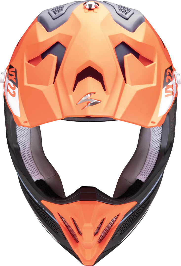 Scorpion VX-22 Air Beta Motocross hjälm Orange/blå XL (61/62) Figur 3