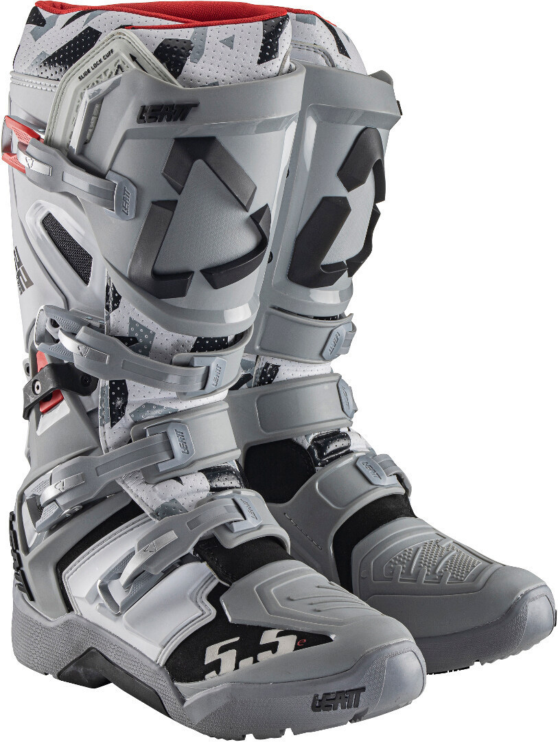 Leatt Moto 5.5 Flexlock Enduro Motokrosové boty šedá/bílá/černá 43 Obrázek 2