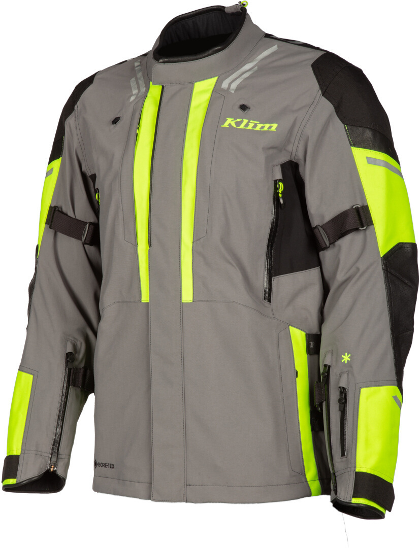 Klim Latitude 2023 Jachetă textilă pentru motociclete gri/galben L Figura 1