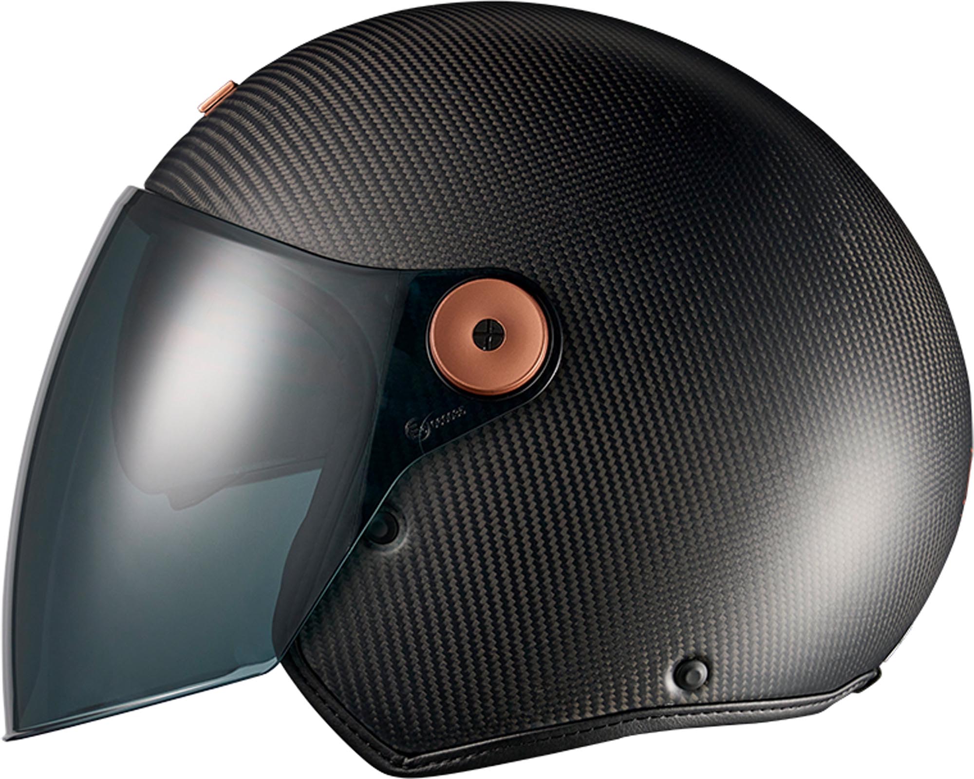 Side view of Nexx X.G30 Noiré Carbon Jet Helmet