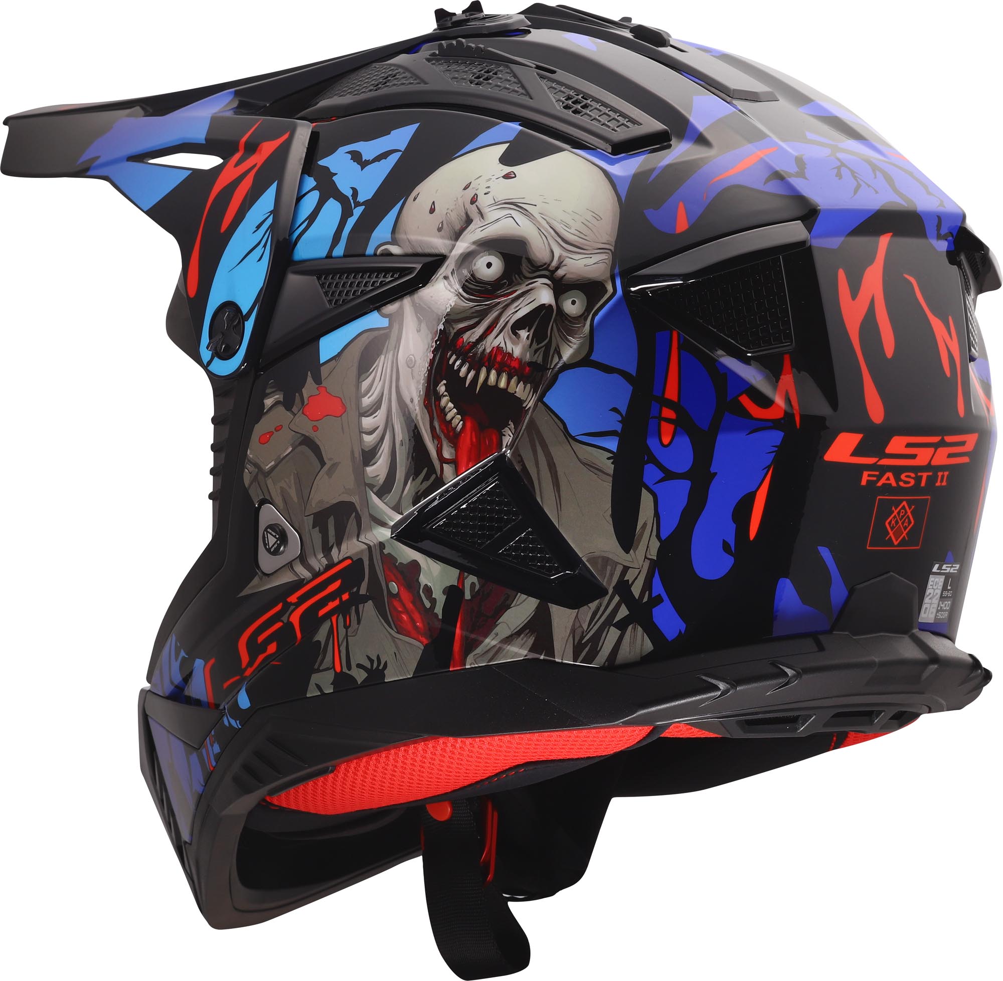 LS2 MX708 Fast II Zombie II Мотокроссовый шлем S (55/56) Рисунок 4