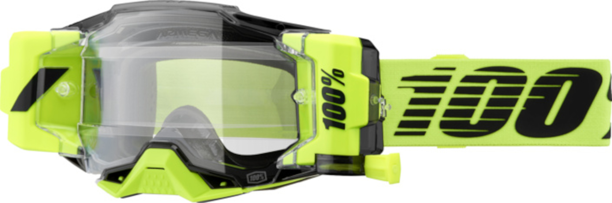 100% Armega Forecast Gafas de motocross negro/amarillo Figura 1