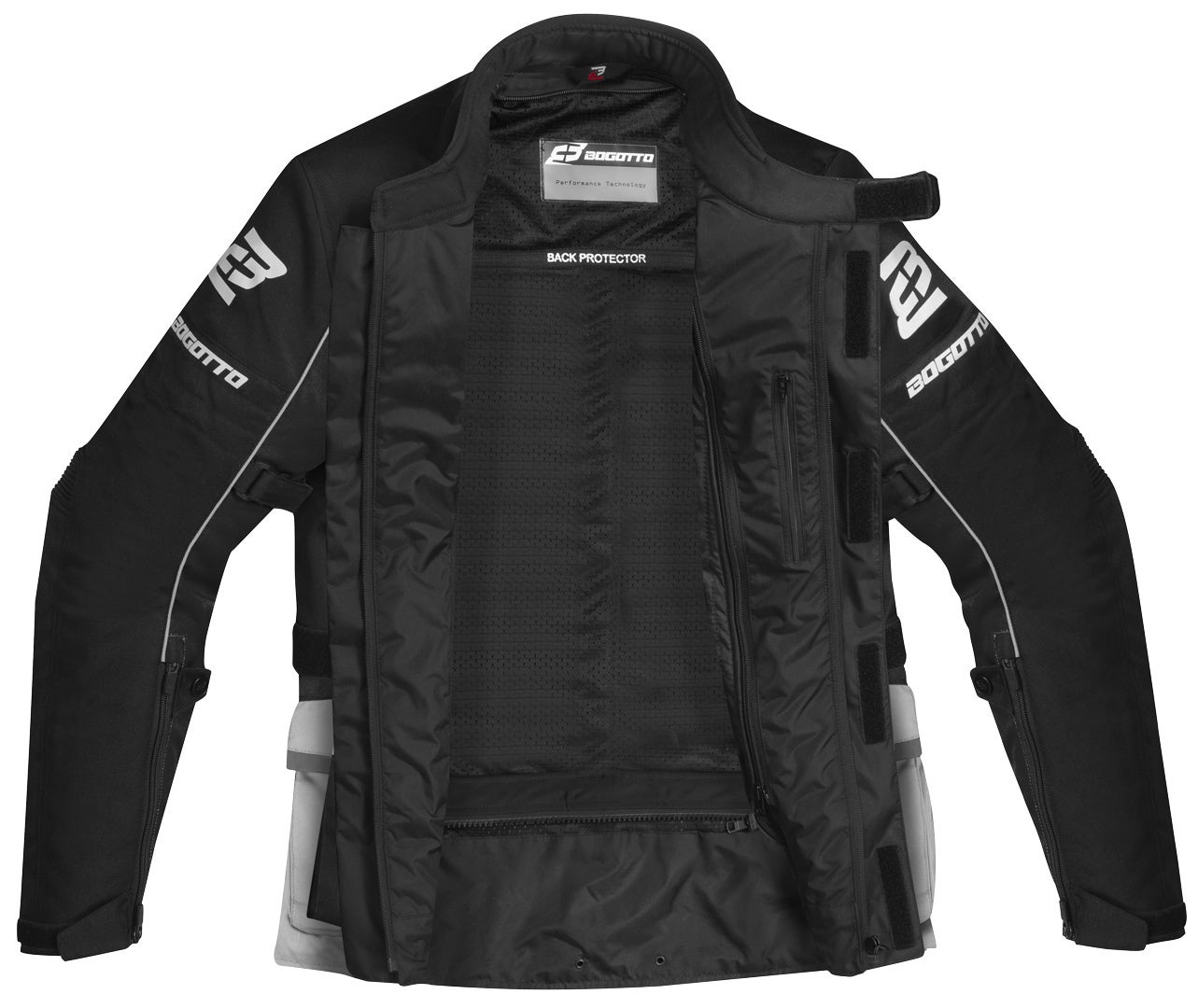 Bogotto Tampar Tour waterproof Motorcycle Textile Jacket black XL Figure 4
