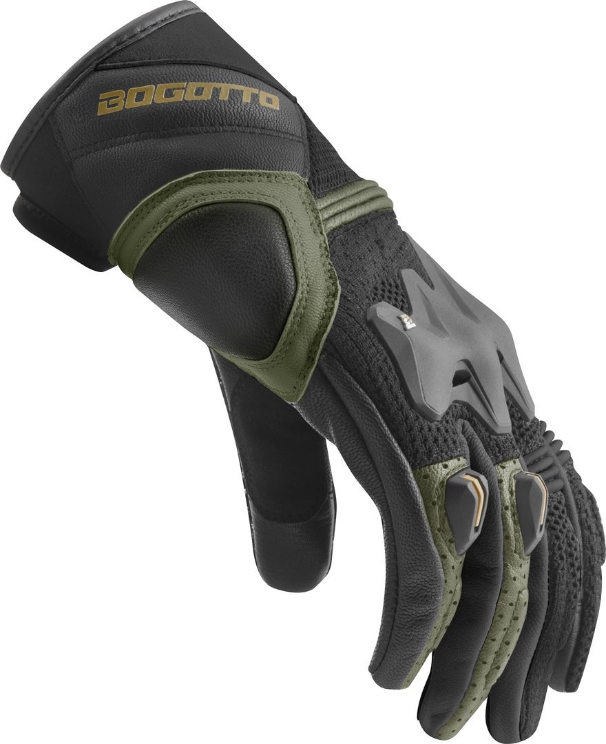 Side view of Bogotto Xatran perforated Motorcycle Gloves