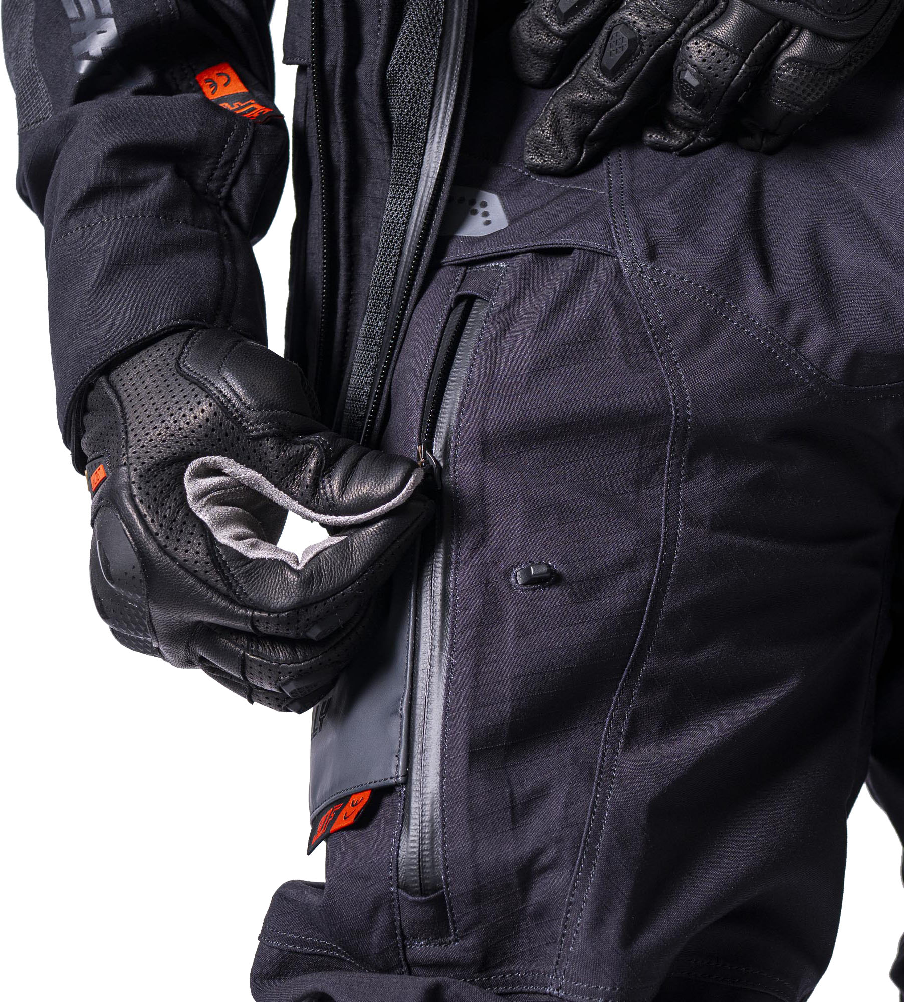 Side view of Leatt ADV Rally 7.5 HydraDri waterproof Motorcycle Textile Pants
