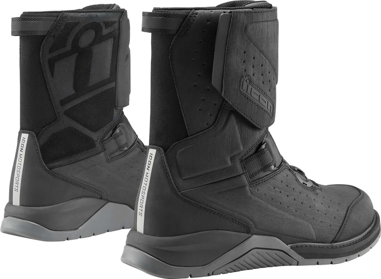 Icon Alcan WP bottes de moto imperméables noir 48,5 Figure 2