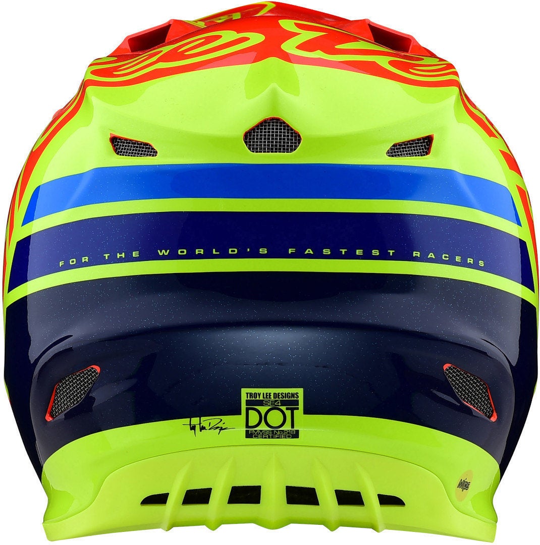 Troy Lee Designs SE4 Silhouette MIPS Motocross Helm orange/gelb S Abbildung 6