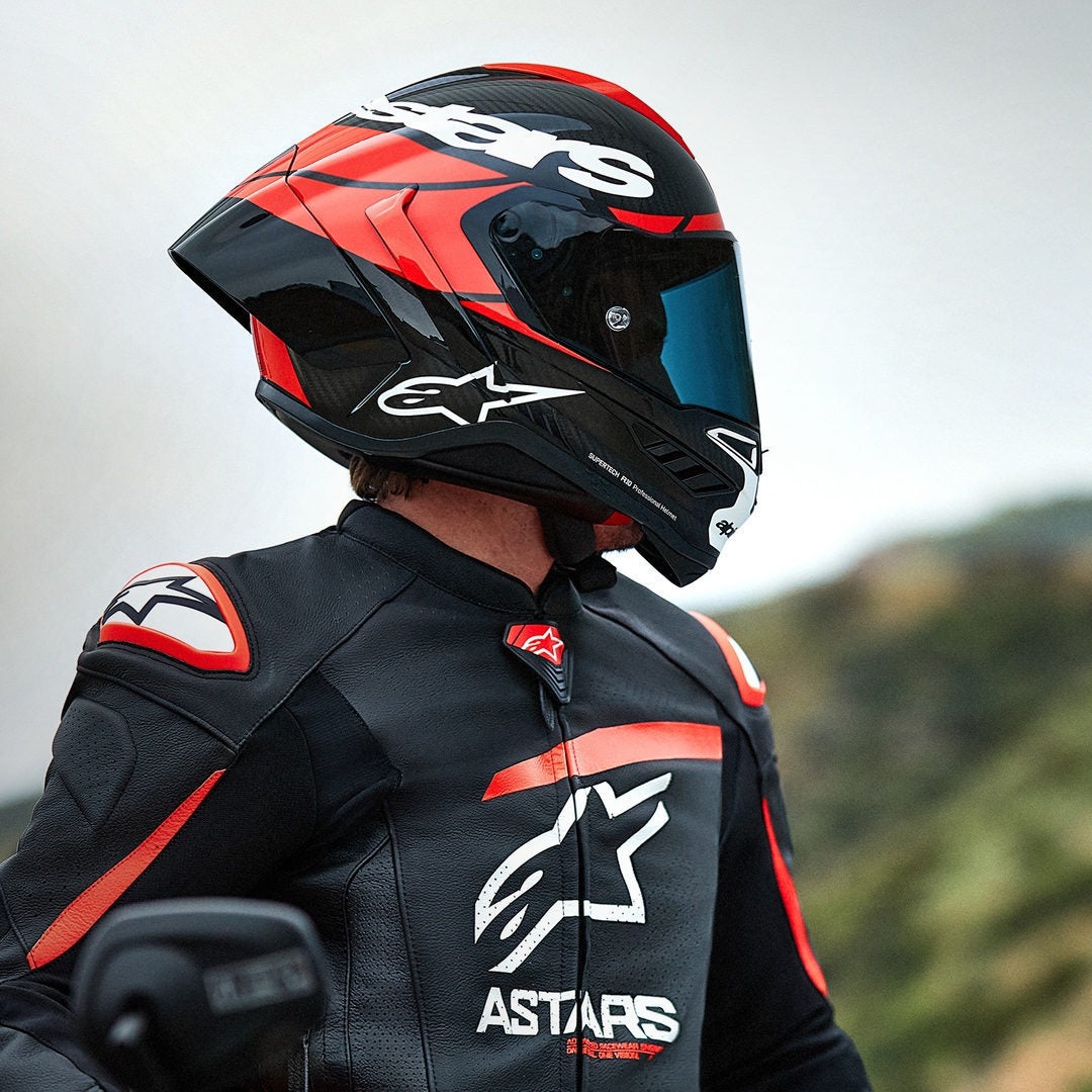 Alpinestars Supertech R10 Element Carbon Helm schwarz/rot/weiß M (57/58) Abbildung 18