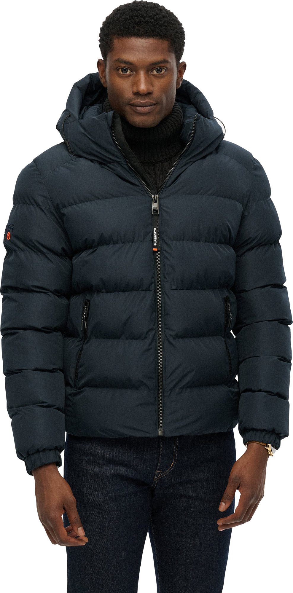 Superdry & Co Sport Puffer Jacket navy blue M Figure 5