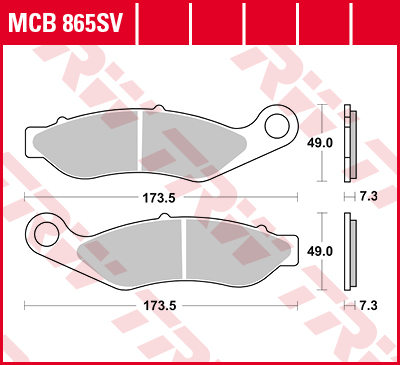 TRW Lucas Sinterbelag MCB865SV Figura 1