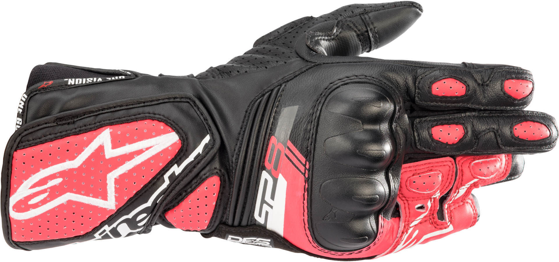 Alpinestars Stella SP-8 V3 Dame motorcykel handsker sort/pink M Figur 1