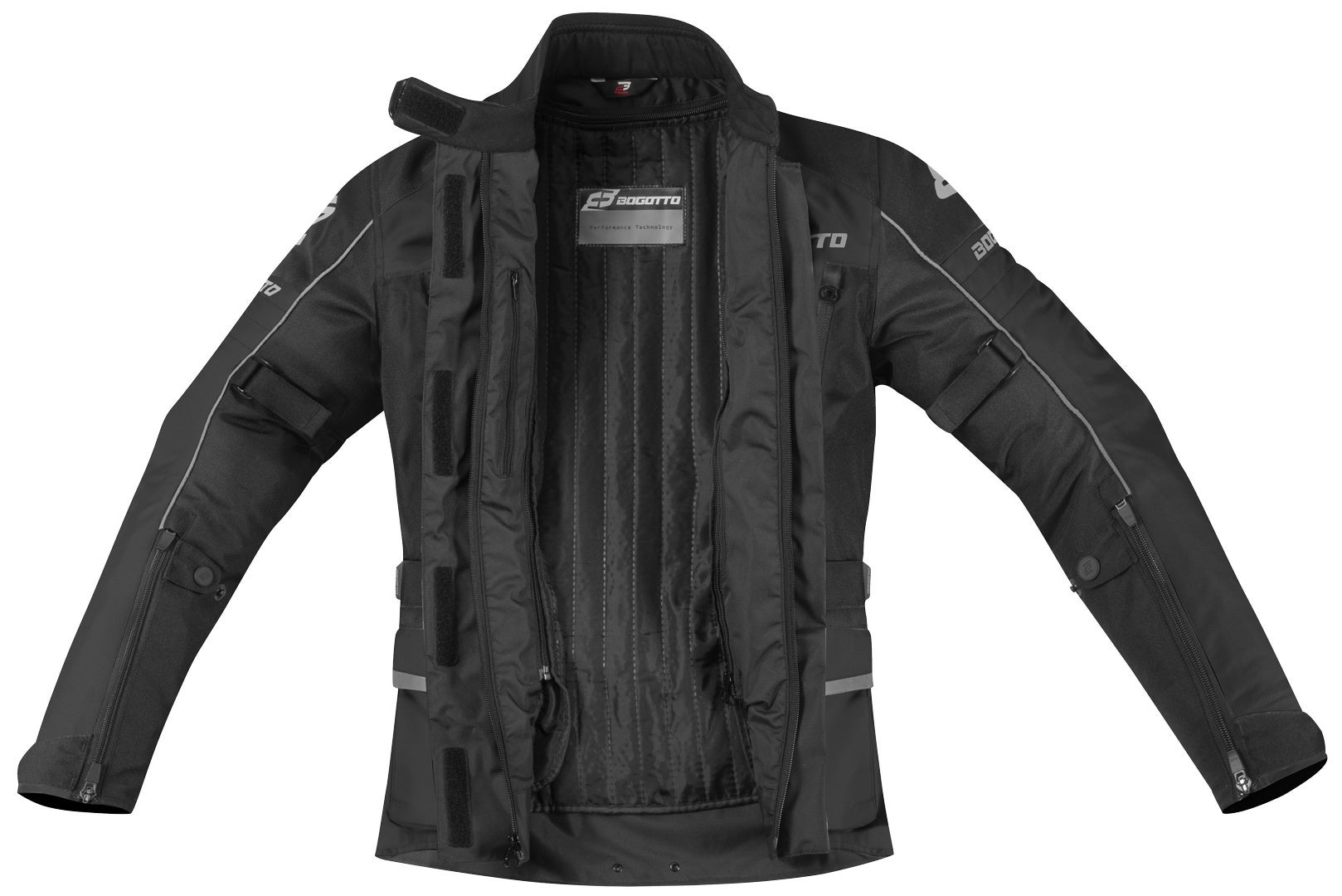 Bogotto Tampar Tour imperméable dames moto textile veste noir L Figure 5