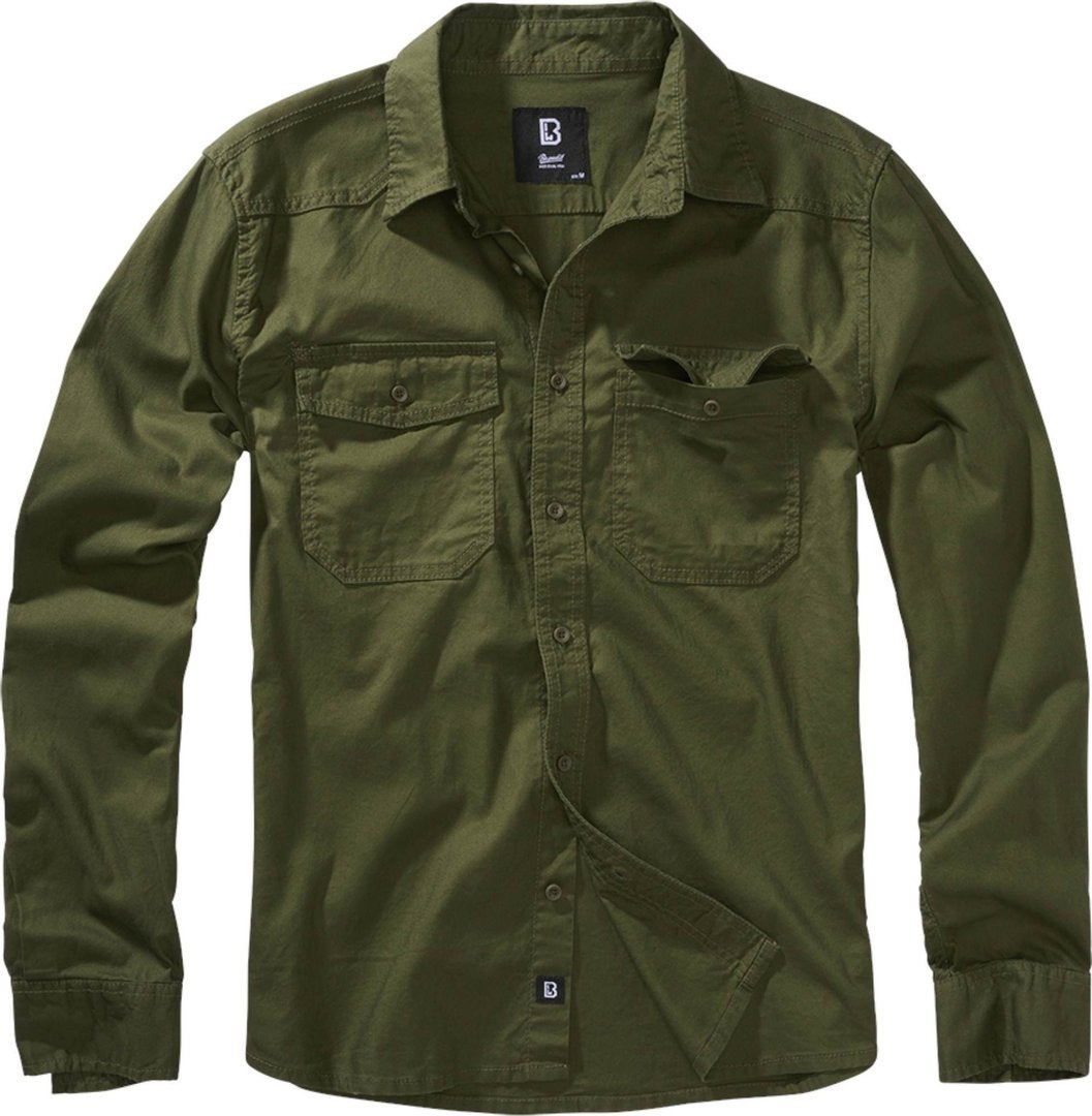 Brandit Flanell Hemd oliv M Abbildung 1