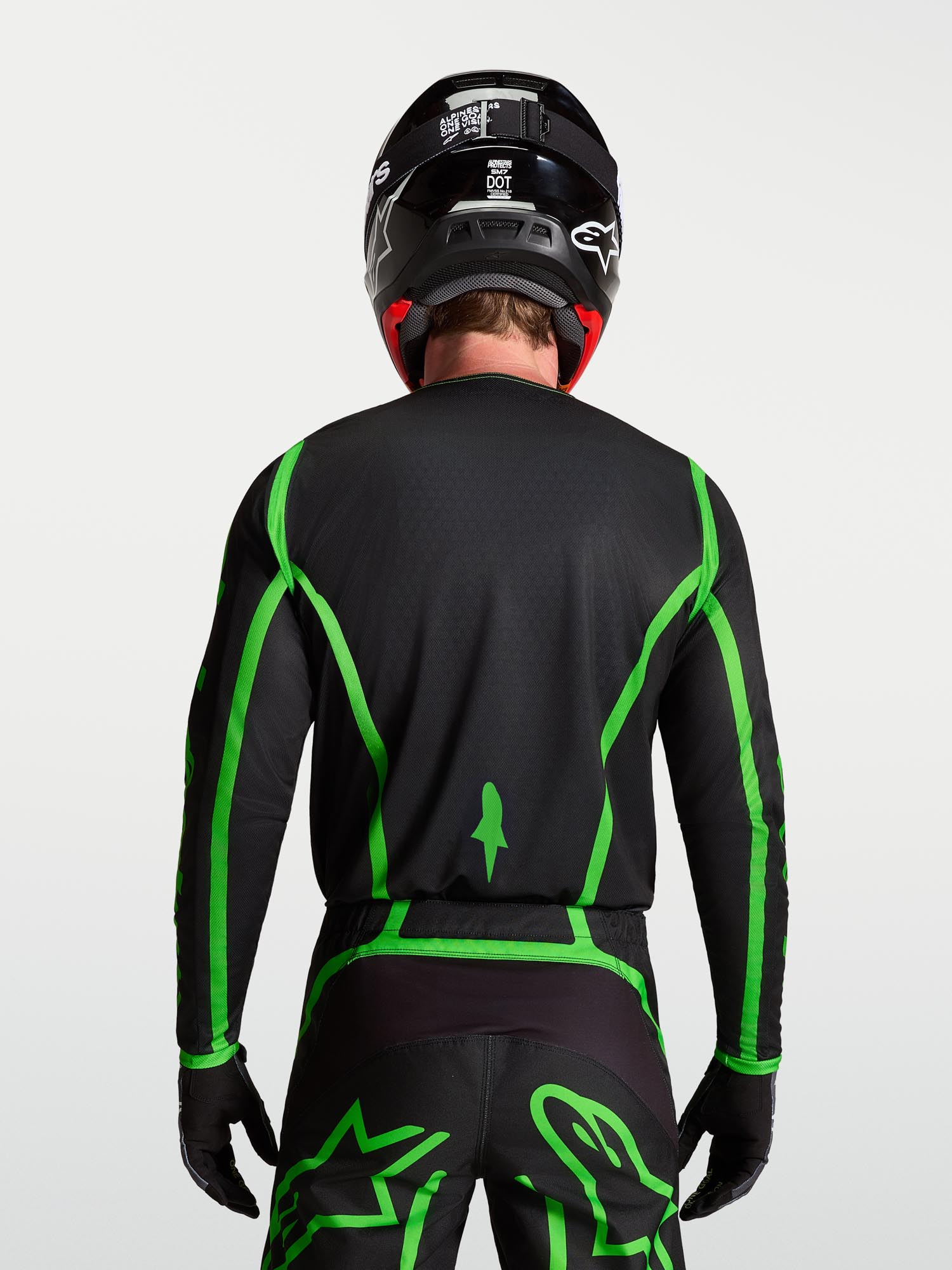 Alpinestars Fluid Apex V2 Motocrosstrøje Sort/neon-grøn M Figur 11