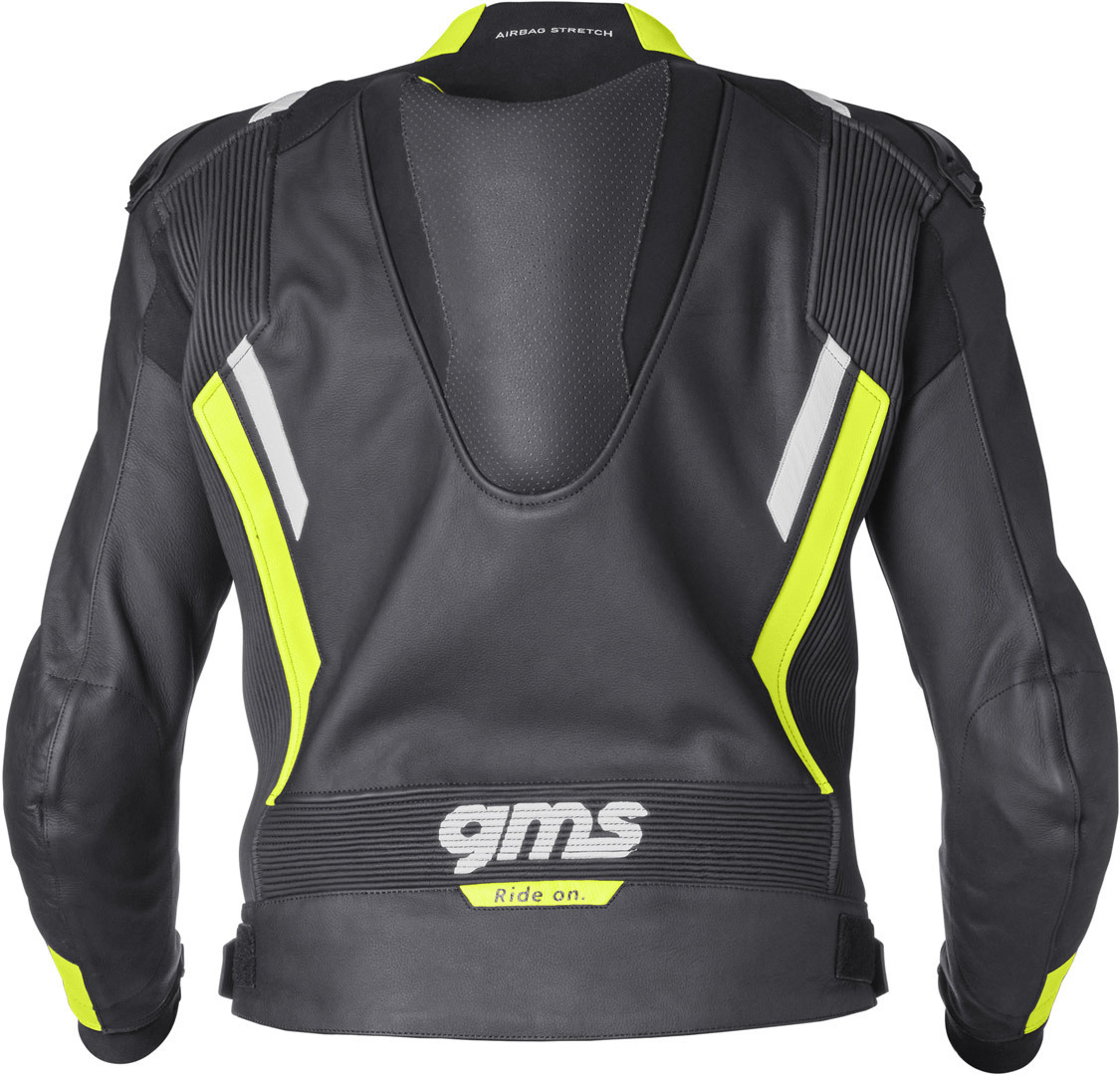 GMS GR-1 Costum de piele de motocicletă în două piese Negru/Galben/Alb 50 Figura 5
