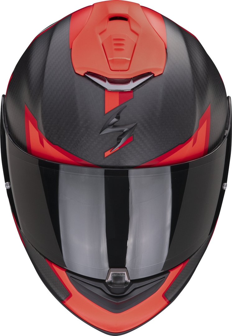 Scorpion EXO-1400 Evo Air Kendal Kolfiberhjälm Svart matt/röd XXL (63/64) Figur 3