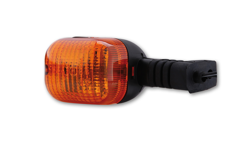HIGHSIDER Smart Duc-Style Lampa Indikator Kropp Svart / Lins Orange (1st), Fram Vänster & Bak Höger Figur 1