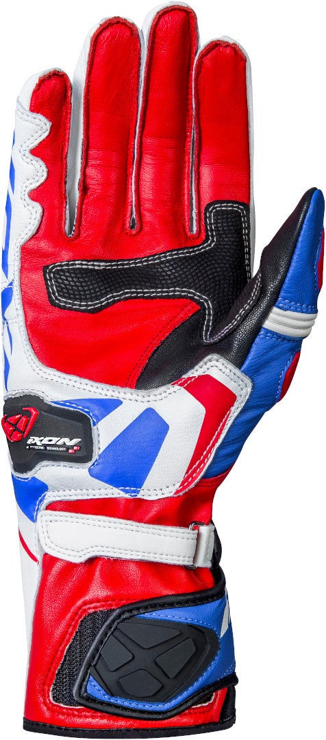 Ixon RS Circuit-R Motorcykel handsker sort/hvid/rød/blå L Figur 2