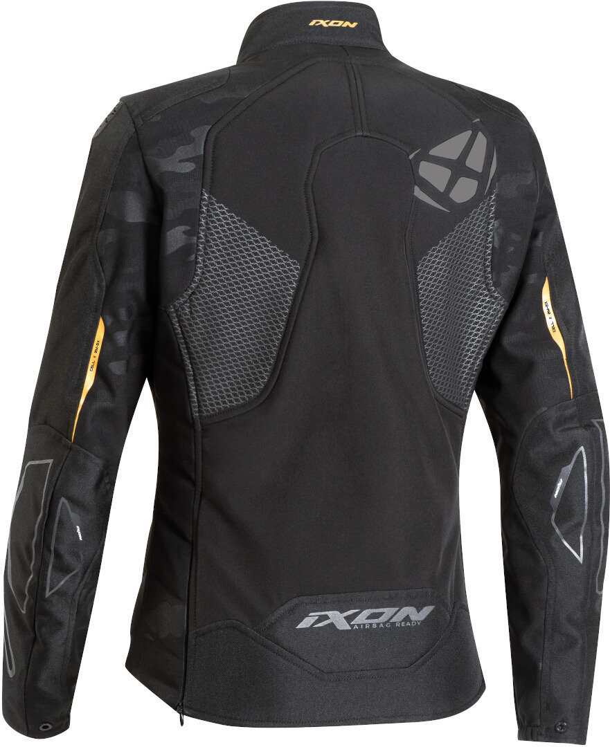 Ixon Cell Ladies Motorcykel Textil jacka Svart/guld XL Figur 2