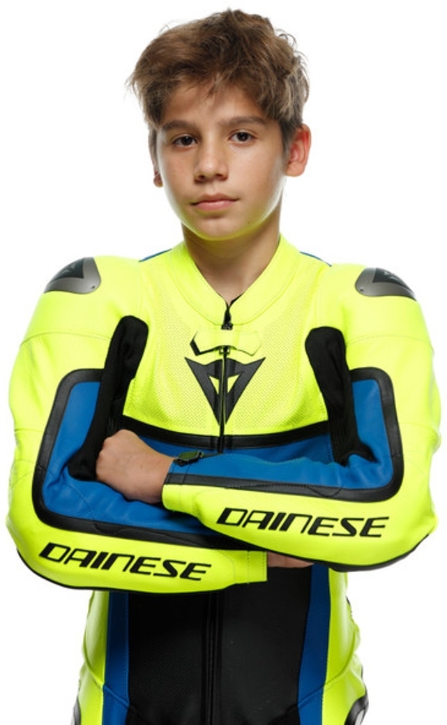 Dainese Gen-Z Costum de piele pentru copii perforat într-o singură piesă Albastru/galben 164 Figura 13