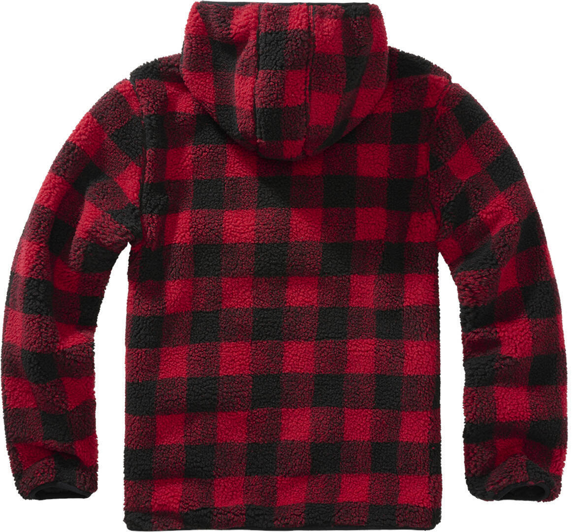 Brandit Teddyfleece Worker Pullover schwarz/rot 6XL Abbildung 2