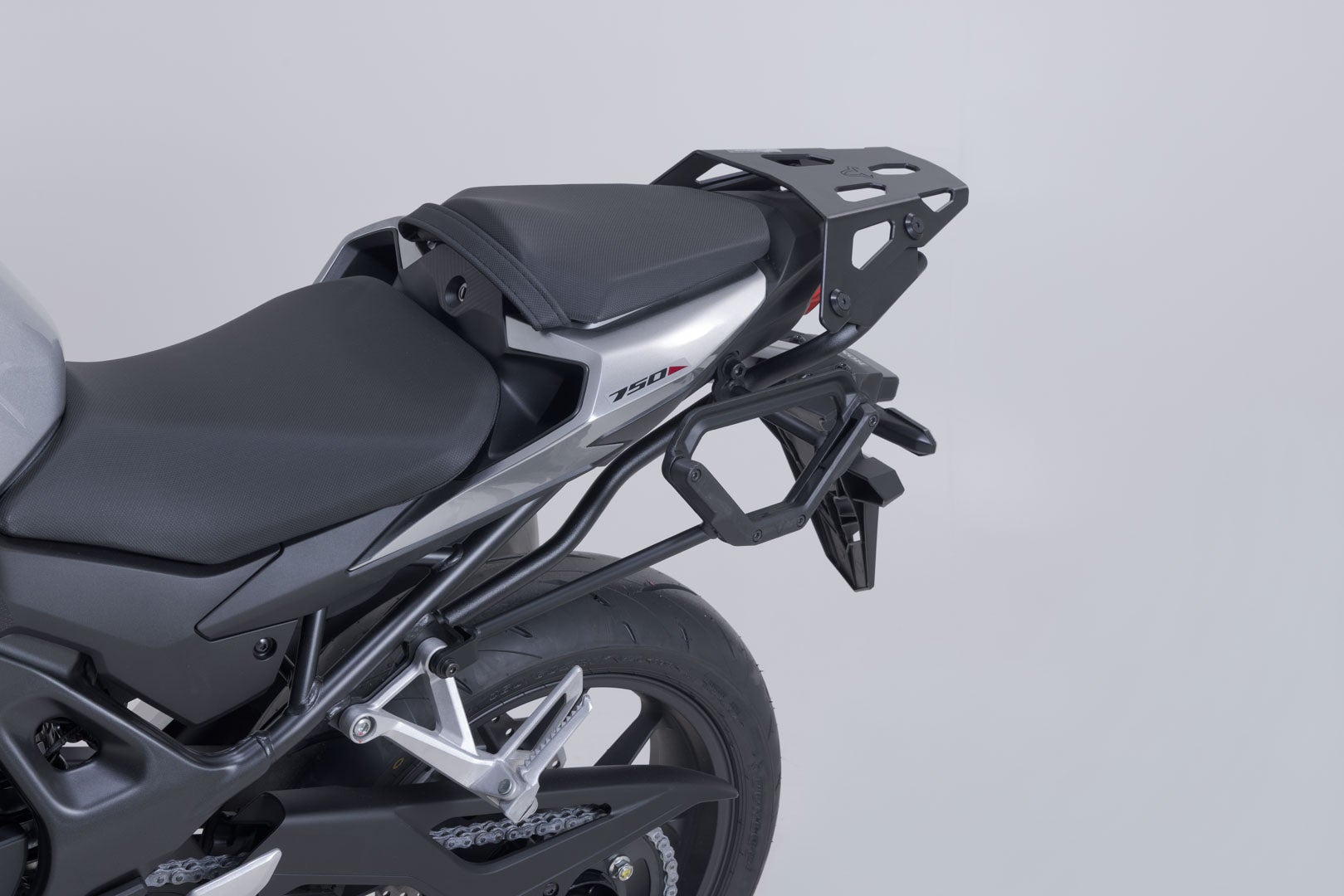 Side view of SW-Motech V-LOC Side Carrier left - Honda CB750 Hornet (22-).
